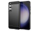 Husa Spate Upzz Carbon Pro Compatibila Cu Samsung Galaxy S24, Silicon, Negru