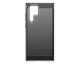 Husa Spate Upzz Carbon Pro Compatibila Cu Samsung Galaxy S24 Ultra, Silicon, Negru