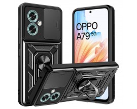 Husa Spate Tech Protect Camshield Compatibila Cu Oppo A79 5G - Black