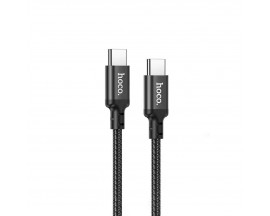 Cablu Date Si Incarcare Hoco  (X14) - USB Type-C to USB Type-C, 60W, 3A, 1.0m - Black