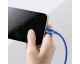 Cablu Date Si Incarcare Baseus Crystal Shine (CAJY000003) - USB to Lightning, 2.4A, 1.2m - Blue