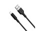 Cablu Date Si Incarcare Hoco (X25) - USB-A to Lightning, 10W, 2A, 1.0m - Black