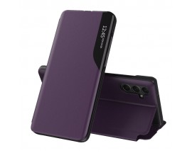 Husa Tip Carte Upzz Eco Book, Compatibila Cu Samsung Galaxy A15 4G / A15 5G, Piele Ecologica, Purple