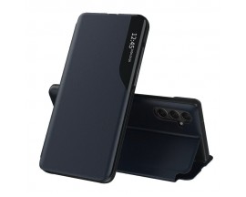 Husa Tip Carte Upzz Eco Book, Compatibila Cu Samsung Galaxy A15 4G / A15 5G, Piele Ecologica, Dark Blue