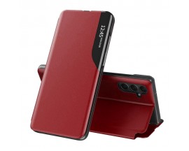 Husa Tip Carte Upzz Eco Book, Compatibila Cu Samsung Galaxy A15 4G / A15 5G, Piele Ecologica, Red