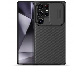Husa Spate Nillkin Camshield Pro Compatibila Cu Samsung Galaxy S24 Ultra, Protectie La Camera, Negru