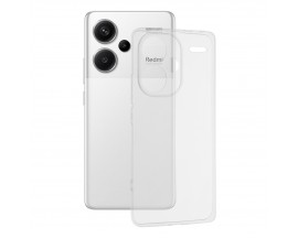 Husa Spate Upzz Slim Compatibila Cu Xiaomi Redmi Note 13 Pro+ 5G , Protectie La Camera, Silicon, Transparent