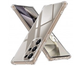 Husa Spate Antishock Upzz Crystal Armor Compatibila Cu Samsung Galaxy S24 Ultra, Colturi Intarite, Transparenta