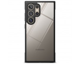 Husa Spate Ringke Fusion Bold, Compatibila Cu Samsung Galaxy S24 Ultra, Transparenta Cu Rama Neagra