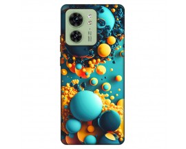 Husa Silicon Soft Upzz Print, Compatibila Cu Motorola Edge 40, Color Stones