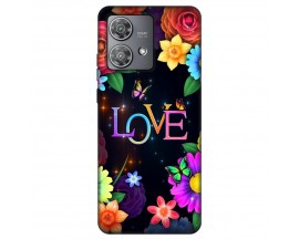 Husa Silicon Soft Upzz Print, Compatibila Cu Motorola Edge 40 Neo, Floral love