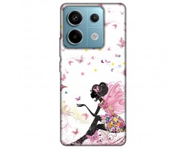 Husa Silicon Soft Upzz Print, Compatibila Cu Xiaomi Redmi Note 13 Pro 5G, Pink Fairy