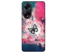 Husa Silicon Soft Upzz Print, Compatibila Cu Oppo A98 5G, Butterfly