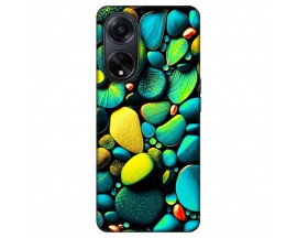 Husa Silicon Soft Upzz Print, Compatibila Cu Oppo A98 5G, Color Stones