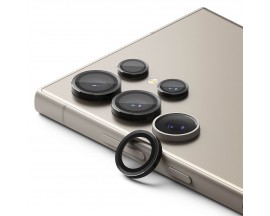 Protectie Ringke Camera Compatibila Cu Samsung Galaxy S24 Ultra, Negru, Protectie Individuala, Otel Si Sticla