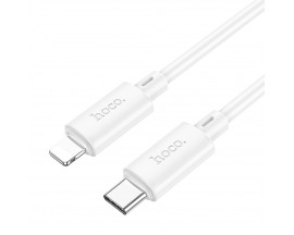 Cablu Date Si Incarcare Hoco Usb-C La Lightning Power Delivery 20W, X88 Gratified, Lungime 1m, Alb
