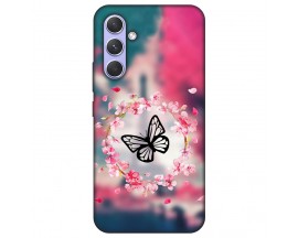 Husa Silicon Soft Upzz Print, Compatibila Cu Samsung Galaxy A55, Butterfly