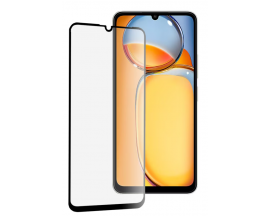 Folie Protectie Sticla Securizata 5D Full Glue Compatibila Cu Xiaomi Redmi 13C, Transparenta Cu Margine Neagra