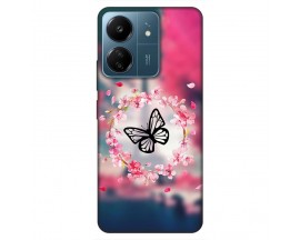 Husa Silicon Soft Upzz Print, Compatibila Cu Xiaomi Redmi 13C, Butterfly