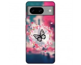 Husa Silicon Soft Upzz Print, Compatibila Cu Pixel 8A, Butterfly