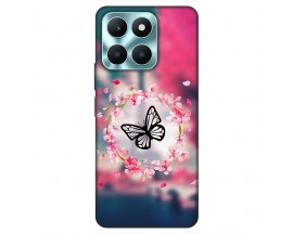 Husa Silicon Soft Upzz Print, Compatibila Cu Honor X6a, Butterfly