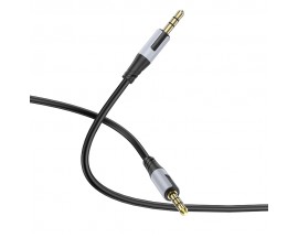 Cablu Aux Audio Borofone BL19 Creator Jack 3.5mm la Jack 3.5mm, Lungime 1M, Textil, Negru