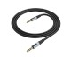 Cablu Aux Audio Borofone BL19 Creator Jack 3.5mm la Jack 3.5mm, Lungime 1M, Textil, Negru