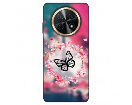 Husa Silicon Soft Upzz Print, Compatibila Cu Huawei Nova Y91, Butterfly