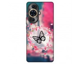 Husa Silicon Soft Upzz Print, Compatibila Cu Huawei Nova 11 Pro, Butterfly