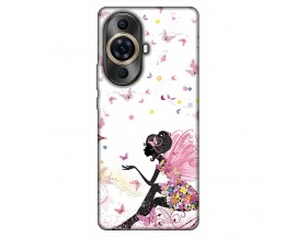Husa Silicon Soft Upzz Print, Compatibila Cu Huawei Nova 11 Pro, Pink Fairy