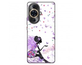 Husa Silicon Soft Upzz Print, Compatibila Cu Huawei Nova 11 Pro, Purple Fairy