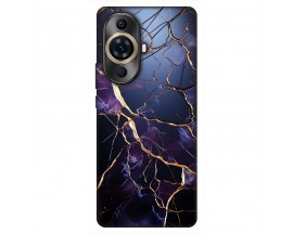 Husa Silicon Soft Upzz Print, Compatibila Cu Huawei Nova 11 Pro, Purple marble