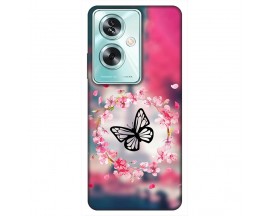Husa Silicon Soft Upzz Print, Compatibila Cu Oppo A79 5G, Butterfly