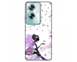 Husa Silicon Soft Upzz Print, Compatibila Cu Oppo A79 5G, Purple Fairy