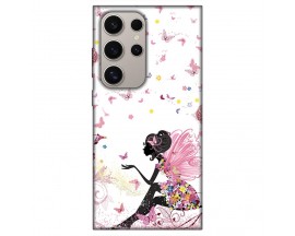 Husa Silicon Soft Upzz Print, Compatibila Cu Samsung Galaxy S24 Ultra, Pink Fairy