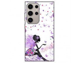 Husa Silicon Soft Upzz Print, Compatibila Cu Samsung Galaxy S24 Ultra, Purple Fairy