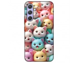 Husa Silicon Soft Upzz Print, Compatibila Cu Samsung Galaxy S24 Plus, Plush Cats