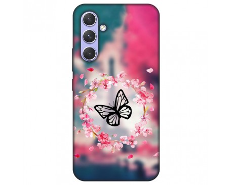 Husa Silicon Soft Upzz Print, Compatibila Cu Samsung Galaxy S24, Butterfly