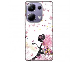 Husa Silicon Soft Upzz Print, Compatibila Cu Xiaomi Redmi Note 13 Pro 4G, Pink Fairy