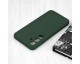 Husa Spate Upzz No Logo, Compatibila Cu Samsung Galaxy A55 5G, Alcantara La Interior, Dark Green