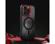 Husa Spate Upzz Color Edge Compatibila Cu iPhone 15 Pro Max, Tehnologie MagSafe, Red Black