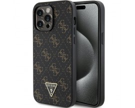 Husa Spate Guess Compatibila Cu iPhone 14 Pro Max, Colectia Triangle Metal Logo, Negru - 225759