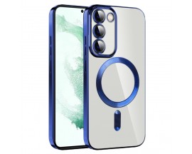 Husa Upzz Luxury Crystal MagSafe Protectie La Camere, Compatibila Cu Samsung Galaxy S23 - Blue