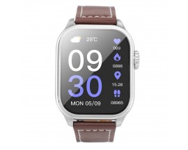 Ceas Smartwatch Hoco Y17 Call Version, Silver, Aluminiu, Rezistent La Apa