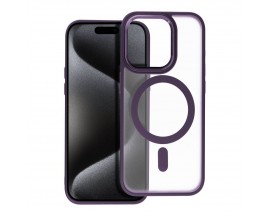 Husa Spate Upzz Matte Mag Compatibila Cu iPhone 15 Pro Max, Tehnologie MagSafe, Purple
