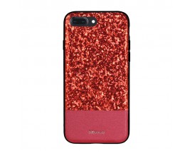 Husa Spate Lux Premium Dzgogo Bling Compatibila Cu iPhone 7 Plus / 8 Plus Red