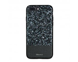Husa Spate Lux Premium Dzgogo Bling Compatibila Cu iPhone 7 Plus / 8 Plus Black