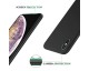 Set Husa Spate Mixon Ultra Slim iPhone XS Max Negru Silicon Matte Si Folie Nano Glass Flexible 9H