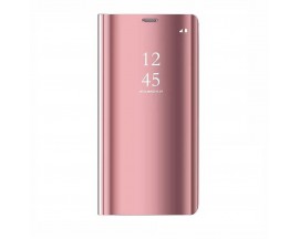 Husa Tip Carte Mirror Samsung Galaxy S10 Rose Gold