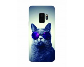 Husa Silicon Soft Upzz Print Samsung Galaxy S9 Model Cool Cat